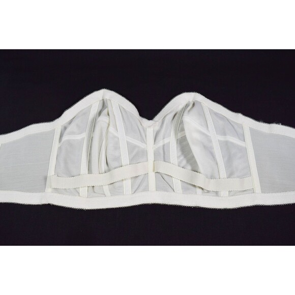 Vintage 1960s Wynette by Valmont 939 Ivory Strapless Bustier Bra Sz 42B - Picture 3 of 5
